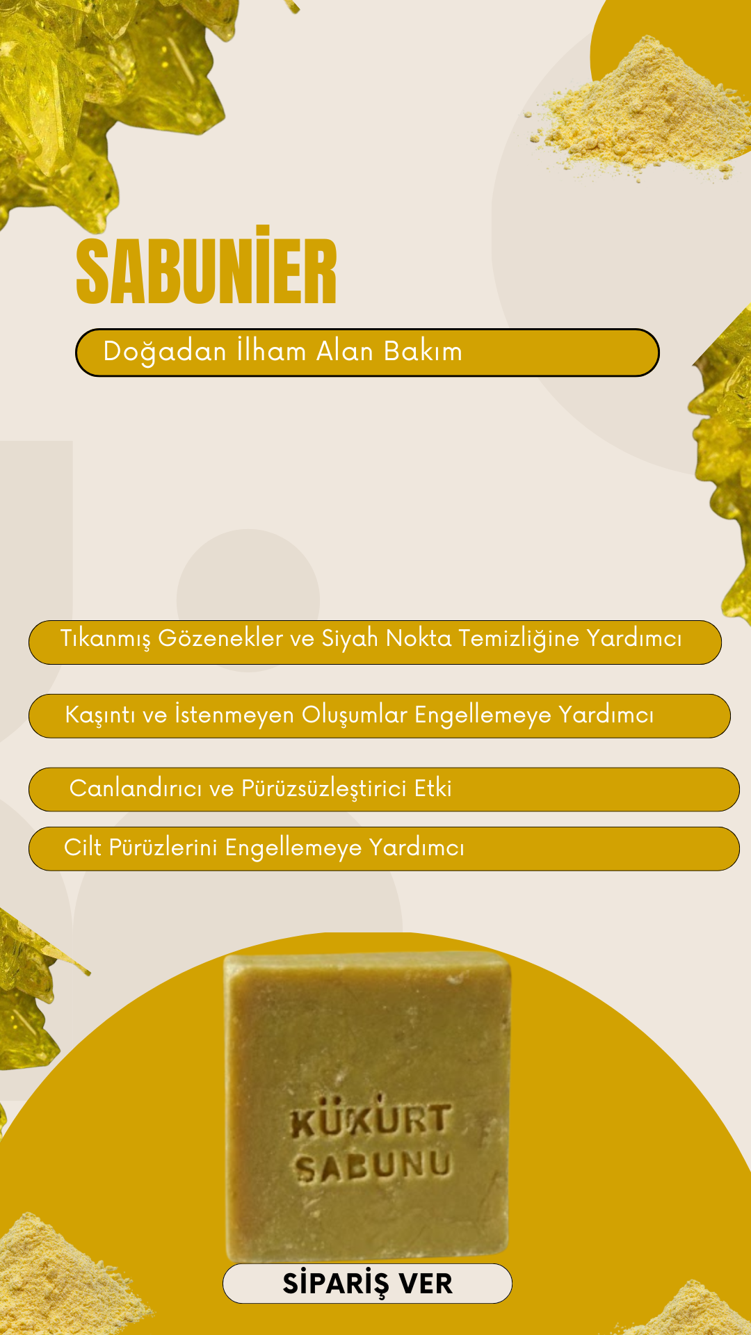 Sabunier Saf Kükürt